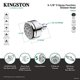 thumbnail image 3 of Kingston Brass Kx8350 Vilbosch - Cabezal De Ducha De 5 Funciones, 4 Pulgadas, Color Negro Mate, 3 of 3
