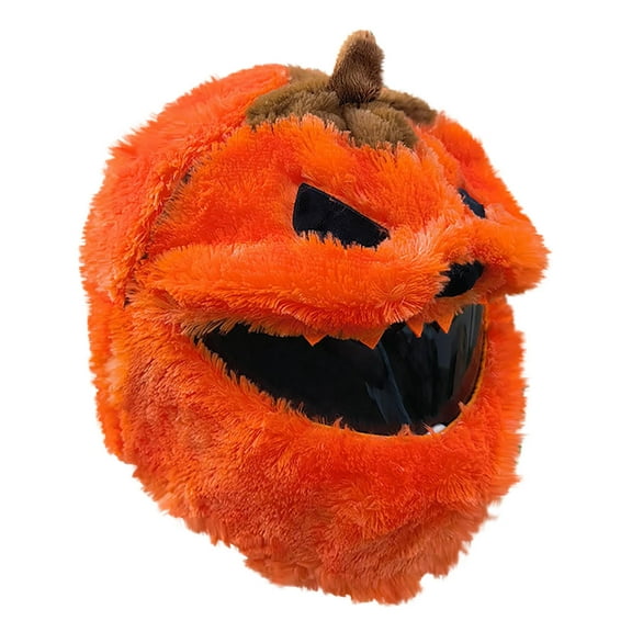 color Pumpkin Helmet Cover Knitted Soft Fabric Full Helmet Protective Sleeve For Bicycle Motorcycle Ski Safety Gear Seasonal Decorative Accessory