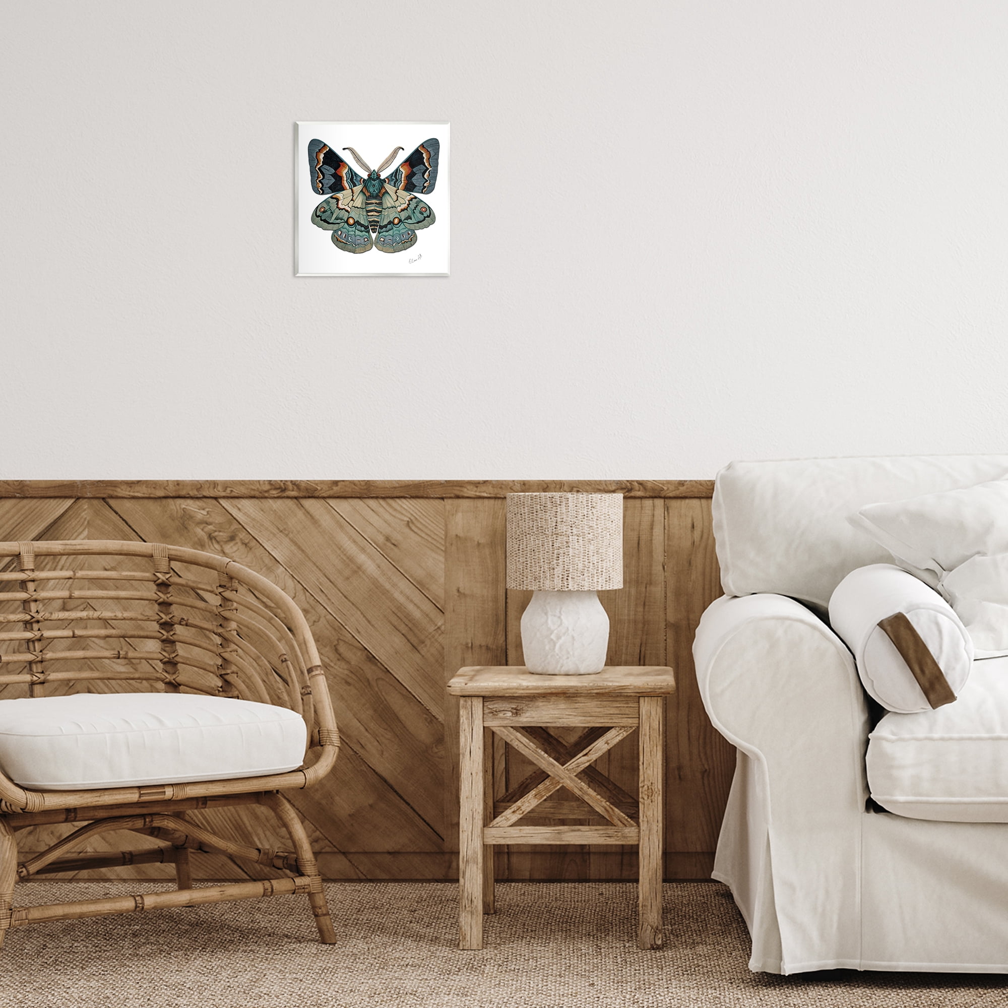 Stupell Industries Symbol Of Change Moth Animals Painting Unframed Art Print Wall Art, 12 x 12