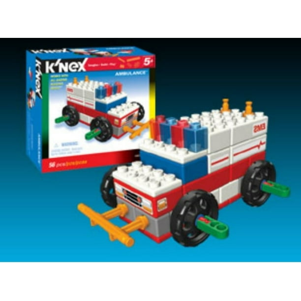 K Nex Ambulance Building Set 56 Knex Bricks Pieces Walmart Com