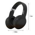 thumbnail image 3 of Active Noise Cancelling Headphones 100H Playtime Wireless Over Ear Bluetooth Headphones with Deep Bass Fast Charging Light Weight Comfort Earcups Headsets for Travel Home Office Phone PC, 3 of 8