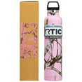 thumbnail image 2 of RTIC 26 oz Vacuum Insulated Water Bottle, Metal Stainless Steel Double Wall Insulation, BPA Free Reusable, Leak-Proof Thermos Flask for Hot and Cold Drinks, Travel, Sports, Camping, Pink Camo, 2 of 3