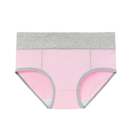 Divhosrg Underwear for Women High Waisted Lovely Briefs for Women Mid-Rise Stretch Comfy Women s Panties Light pink 3XL
