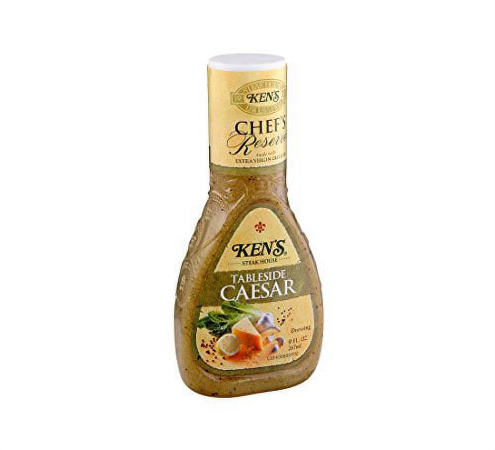 Ken's Steak House Chef's Reserve Tableside Caesar Dressing, 9 Ounce