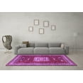 thumbnail image 3 of Ahgly Company Indoor Rectangle Geometric Purple Traditional Area Rugs, 2' x 4', 3 of 4