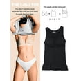 thumbnail image 2 of Women's Seamless Camisole Tank Top Wide Strap Vest Control Waist Undershirt Elastic S To 2X, 2 of 7
