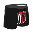 thumbnail image 3 of Disketp Firefighters Usa Flag Men'S Boxer Briefs,Soft And Breathable Cotton Underwear With Comfortflex Waistband, 3 of 9