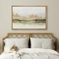 thumbnail image 3 of HFDF Canvas Prt Wall Art Brown and Green Watercolor Landscape Abstract Shapes Illustrations Modern Chic Relax/Calm for Livg Room, Bedroom, Office - Natural 18x12inch Framed, 3 of 6