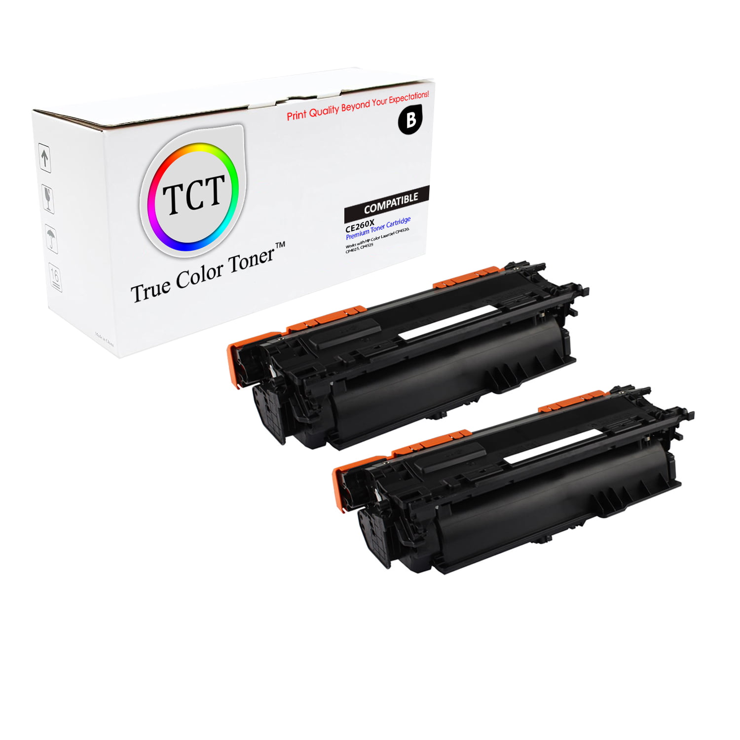 TCT Premium Compatible Toner Cartridge Replacement for 649X CE260X High works with HP Color LaserJet CP4520 CP4525 (17,000 Pages) - 2 Pack - Walmart.com
