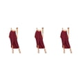thumbnail image 2 of Sonducket de poliéster para mujer, cintura alta, informal, otoño, fácil de combinar, transpirable, plisada, para oficina, viaje, faldas, ropa, Type1 NO1, 2 of 6