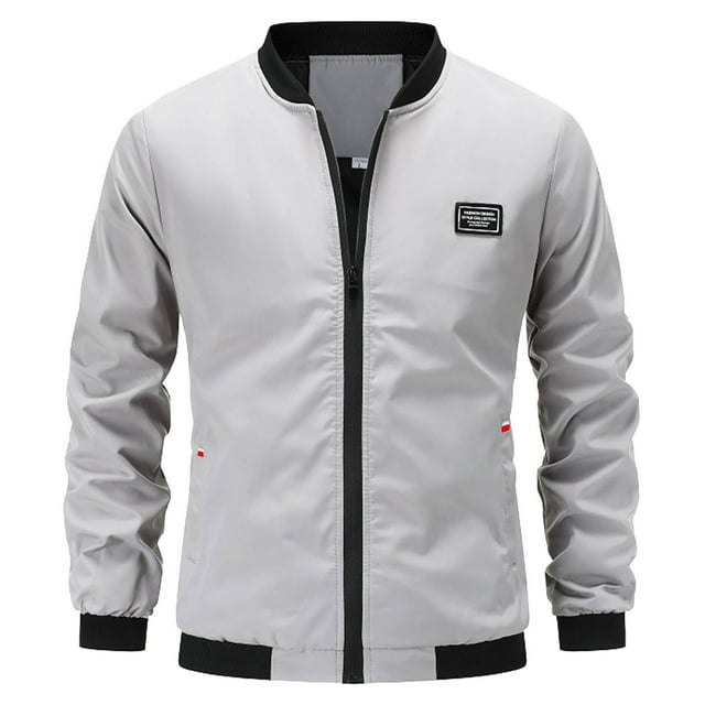 Mens Casual Solid Color Outdoor Trench Coat with Lapel Pocket Design for Versatile Layering Comfort