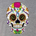 thumbnail image 5 of Wild Bobby Day Of The Dead Sugar Skull Pop Culture Men Premium Tri Blend Tee, Premium Heather, Large, 5 of 5