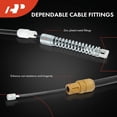 thumbnail image 4 of A-Premium Rear Driver Side Parking Brake Cable Assembly Compatible with Chevrolet and GMC Models: Silverado 3500, Silverado 3500 Classic, Silverado 3500 HD, Sierra 3500 - Replace# 15816882, 4 of 8