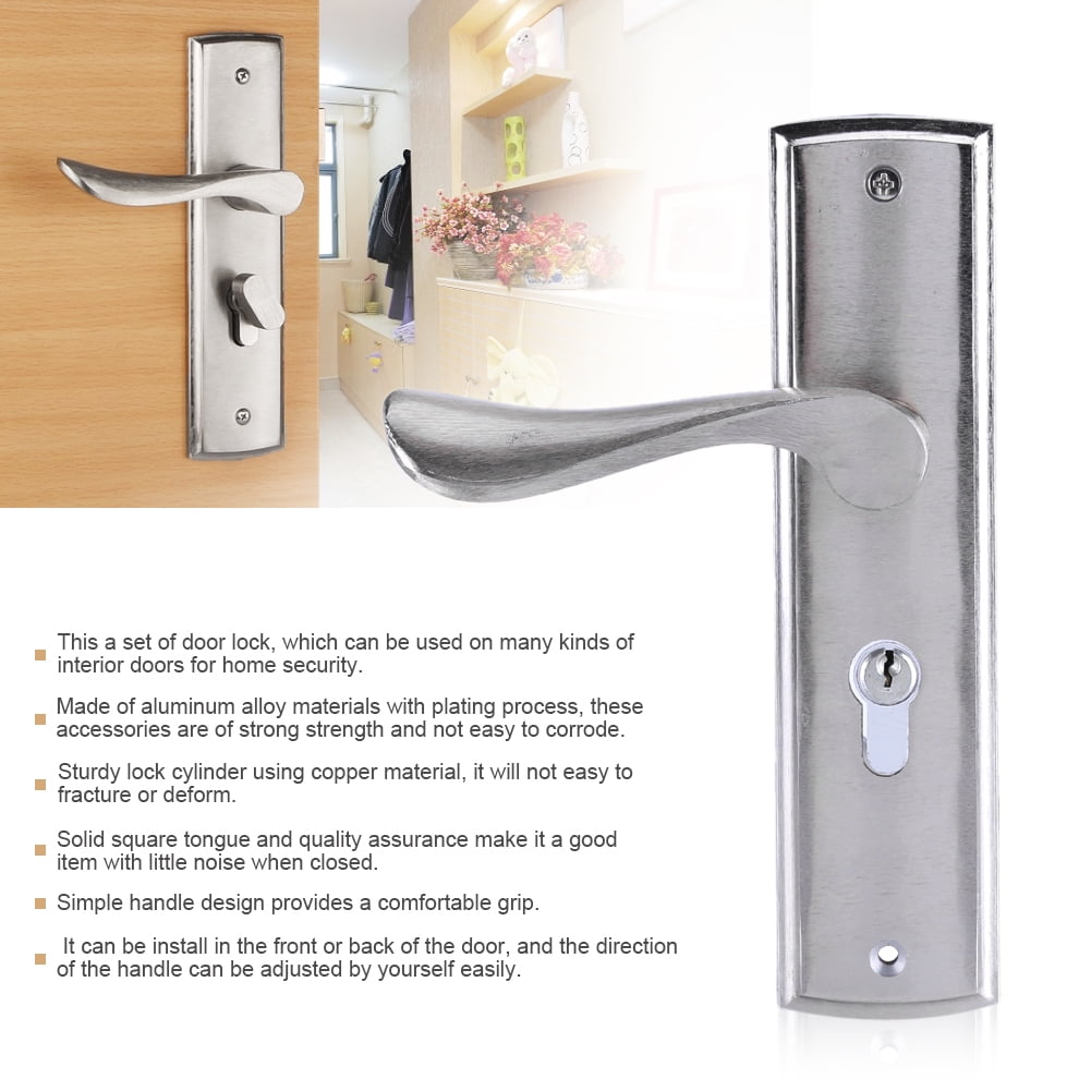 Aluminum Door Handle Lever Lock Latch Door Lock And Keys Set