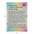 thumbnail image 3 of BeLifer Pet Sympathy Memorial Card - Rainbow Bridge Poem Card for Loss Dog Keepsake Gifts Card with Envelope, Remembrance Mourning Card, 3 of 5