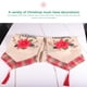 thumbnail image 3 of Bewildely Camino de de Feliz Navidad, mantel de flores rojas, vajilla reutilizable, cubierta de lino para comedor, adorno para fiesta en Kits de decoración para fiestas, 3 of 6