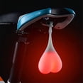 thumbnail image 1 of Luz trasera de bicicleta con forma de corazón saltarín (roja), luz LED reflectora para bicicleta, luz trasera para bicicleta, luz trasera esférica para bicicleta, luz de huevo para respaldo de asiento, 1 of 5