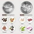 thumbnail image 2 of Secura Electric Coffee Grinder and Spice Grinder with 2 Stainless Steel Blades Removable Bowls, 2 of 8