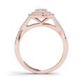 thumbnail image 3 of 1/2 Carat T.W. Diamond 10kt Rose Gold Cushion-Shape Double Halo Engagement Ring, 3 of 5