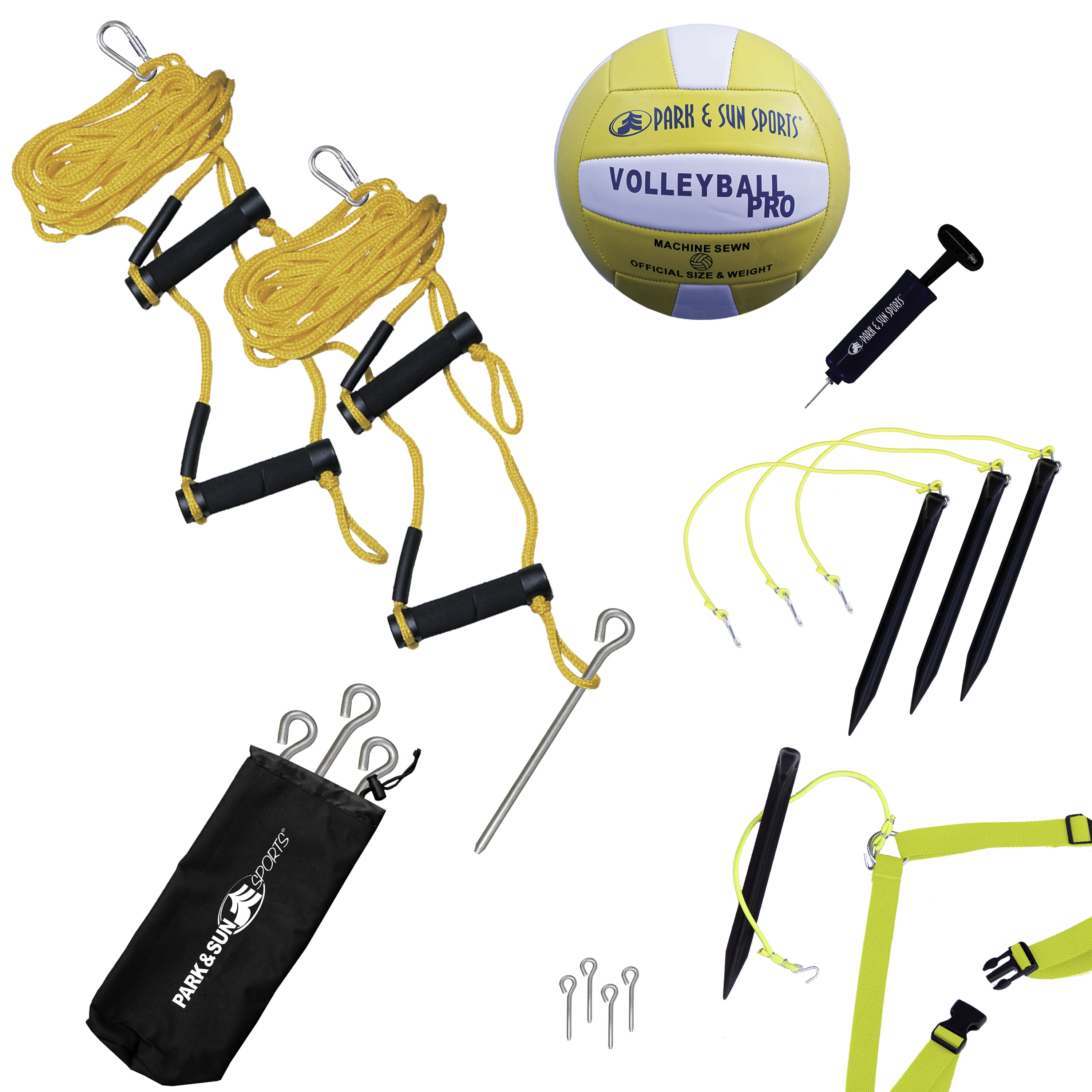 Park & Sun Spectrum PRO Volleyball Net – Professional Adjustable Outdoor Set for Beach, Grass, Backyard
