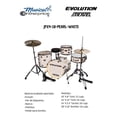 thumbnail image 2 of Batería Viajera Evolution 4 Piezas Atriles Asiento Platillos blanca EVOLUTION, 2 of 2