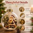 thumbnail image 3 of Glowing Christmas Diorama Ornament - Christmas Ornaments Decorations，Set | Light-Up Mini Holiday Scene with Warm LED Light, Festive Keepsake Gift for Home Christmas Party Decoration, 3 of 8