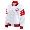 thumbnail image 2 of Women's WEAR by Erin Andrews White Kansas City Chiefs Plus Size Full-Snap Fleece Sweatshirt Jacket, 2 of 5