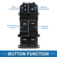 thumbnail image 3 of Interruptor de ventana eléctrica Unique Bargains No.35750TB0H01 para el lado del conductor delantero izquierdo del Honda Accord 2008-2012 Negro, 3 of 7