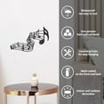 thumbnail image 5 of Music Note Iron Wall Art Decorations Black Metal Wall Art Decor Musical Note Pattern Wall Sculptures Sign for Home Kitchen Patio Bedroom Living Room Bathroom Office Outdoor Indoor Decoration, 5 of 8