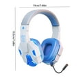 thumbnail image 3 of Hohaski Wireless Bluetooth Over-Ear Headphones with Microphone LED Luminous Noise Reduction Stereo Gaming, 3 of 5