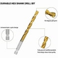 thumbnail image 3 of Titanium Hex Drill Bit Set 135 Degree Tip HSS Impact Drill Bit Set, 3 of 5