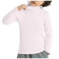 thumbnail image 4 of Ulanda Boys Turtleneck Sweater, Big Boys' Kids Youth Turtle Neck Long Sleeve Pullover Girl Boys Tops (Pink, 7-8 Years), 4 of 7