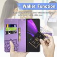 thumbnail image 2 of TECH CIRCLE for Samsung Galaxy Z Fold 4 Wallet Case,Butterfly Folio Flip Case Magnetic Closure RFID Blocking Card Slots Kickstand Shockproof Case for Samsung Galaxy Z Fold 4 7.6 inch 2022,Lightpurple, 2 of 6