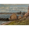 thumbnail image 2 of Stanislaw Zukowski 18x14 Gold Ornate Wood Frame and Double Matted Museum Art Print Titled - Landscape (1916), 2 of 4