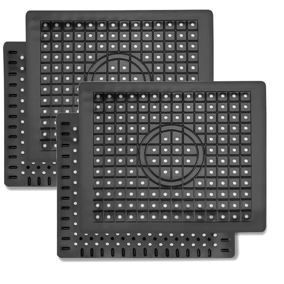 4 Pack Kitchen Sink Mat Rubber Quick Drain Non Slip Sink Pad for Bottom of Kitchen Sink 12 x 10 inch