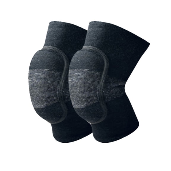 Adult Sponge Sports Knee Pads, Breathable Knee Protection for Volleyball and Dance, Soft Padding Gear for Wrestling and Basketball(Black, XL)