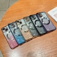 thumbnail image 3 of Mantto for iPhone 13 Magnetic Gradient Glitter Case Compatible with Magsafe Charging Luxury Plating Cute Bling Clear Cover for Women Girls Soft TPU Slim Shockproof Phone Case,Black, 3 of 9