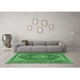 thumbnail image 3 of Ahgly Company Indoor Square Medallion Emerald Green Traditional Area Rugs, 4' Square, 3 of 4