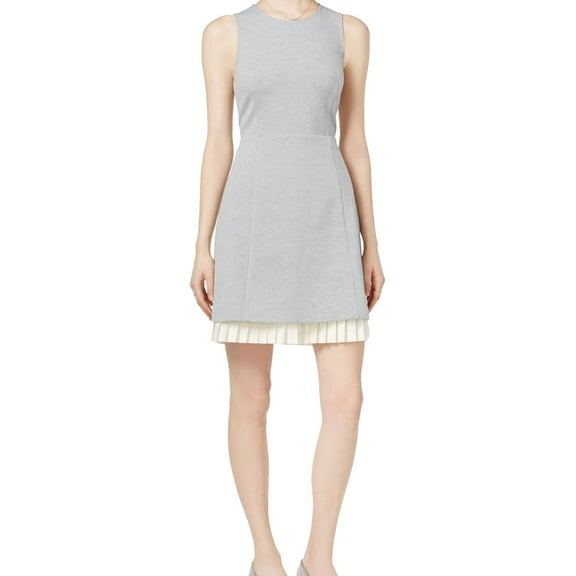 Maison Jules Womens Pleated Sheath Dress
