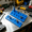 Blue, variant on 1/4 Inch Socket Organizer Set, SAE & Metric Magnetic Socket Holder Rack, Compact Garage Tool Organizer for Mechanics DIY and Tool Box Storage