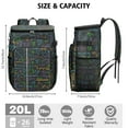thumbnail image 3 of Scientific Knowledge Print Backpack Cooler, Leakproof and Waterproof Lunch Bag for Students and Biology Teachers, 3 of 6
