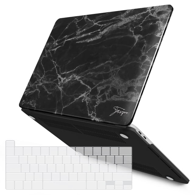 Funda IBENZER para MacBook Pro 13 M2 M1 2024-2016, mármol negro