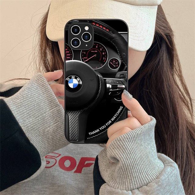 Coque de téléphone de voiture de luxe BMW pour iPhone, iPhone 7, 8 Plus, X, Xr, Xs, 11, 12, 13, SE, 14 Pro Max, Mini Mobile, 2020 qiuyongming unisex