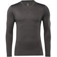 thumbnail image 1 of Reebok Mens Base Layer Crew Basic T-Shirt, Grey, X-Large, 1 of 1