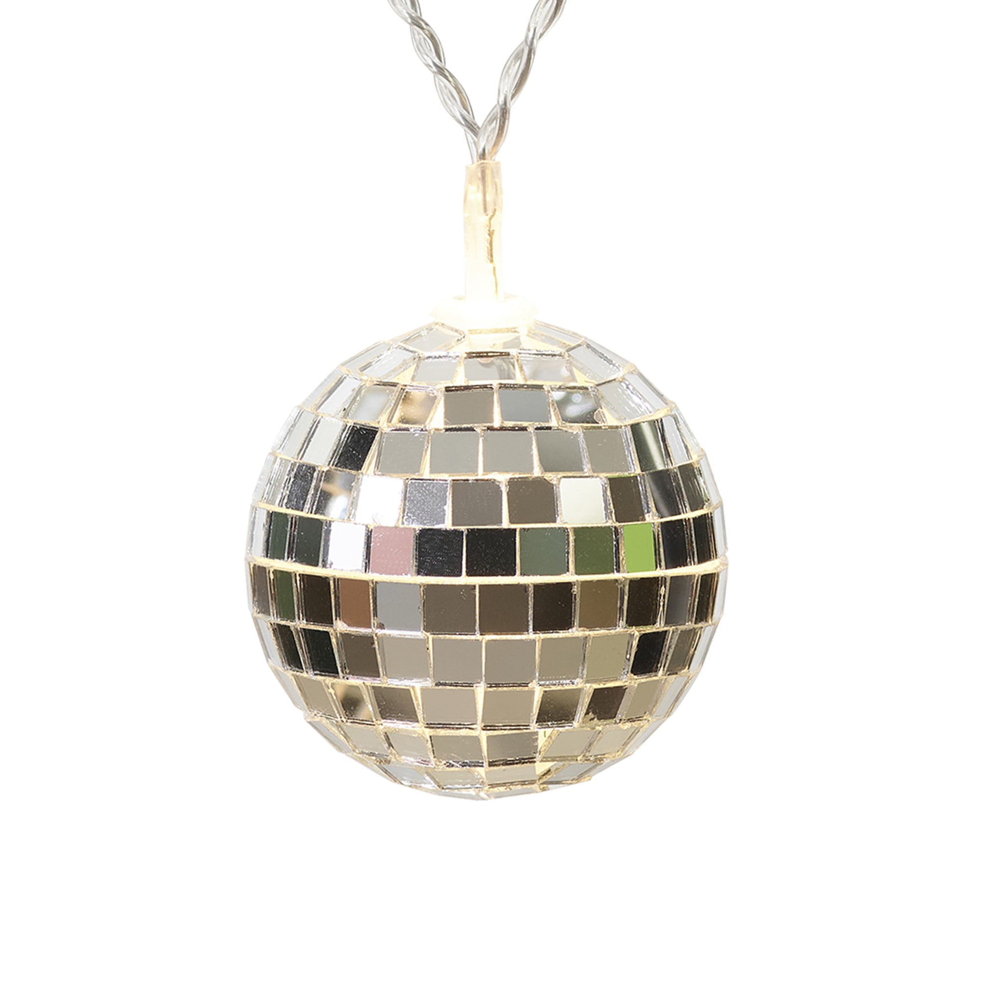 (3 pack) Mainstays 10-Count Battery-Operated Indoor Disco Ball Lights, with Warm White LED Lights