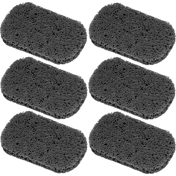 6Pcs Soap Saver Pad for Bar Soap Bathroom Soap Dishes Self Draining Pads for Soap Lift Dish, 4.4X2.9inch