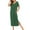 Green summer dresses, variant on Wycnly Dresses for Women 2024 Casual Sleep Dresses for Women Casual V Neck Short Sleeve Pocket Sleepwear Homewear Ladies Side Slit Nightgown Pajama Dress Long Dress for Women