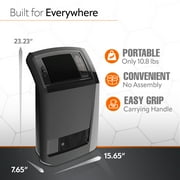 Open Box Lasko CC24925 1500W Cyclonic Ceramic Console Electric Space Heater with Timer Black