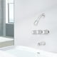 thumbnail image 3 of Perillas de Ducha de 3 Piezas de Repuesto para el Kit de Remodelación de Manija de Grifo de Ducha de Bañera Price Que Incluye Desviador de Agua Fría y Caliente, 3 of 5