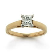 1 Carat Princess-Cut Diamond Solitaire